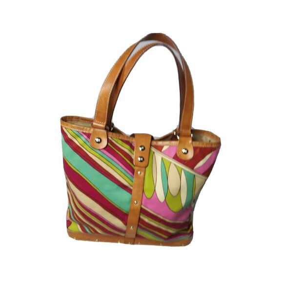 Kate Spade Cabana Palma Multi Tote Multicolor Canvas Tote Retail $225 - Picture 5 of 9